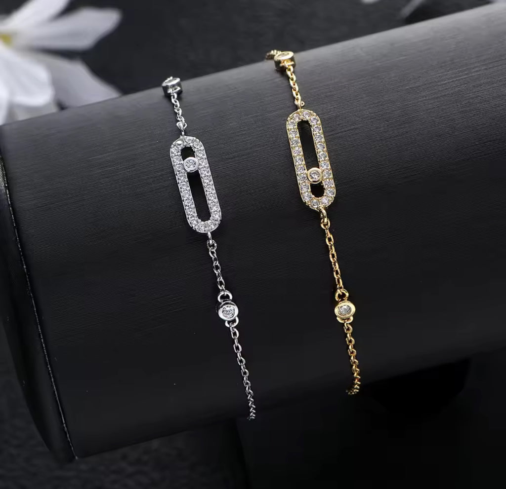 ✨ Bracelet “Linéa Brillante” – Élégance fine, éclat infini