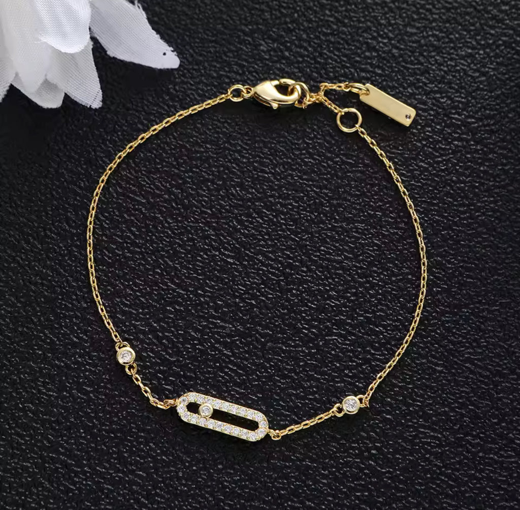 ✨ Bracelet “Linéa Brillante” – Élégance fine, éclat infini
